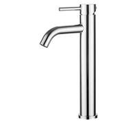 Mitigeur monocommande Ibergrif pour salle de bains, robinet de lavabo haut – Robinetterie de salle de bains avec une hauteur de bec de 205 mm, aérateur économiseur d'eau, chrome, modèle M11203