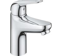 Mitigeur Monocommande Lavabo GROHE Swift, 24323001, Chromé, Taille S, Ouverture Eau Froide, Economie d'eau, Vidage Clic Clac