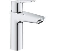GROHE Mitigeur de lavabo QuickFix Start - Vidage Push-Open, démarrage à froid, chrome 23746002