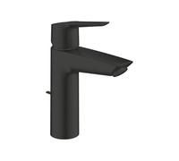 Mitigeur monocommande lavabo - Start - 235522432 -Noir mat -Taille M -Ouverture Eau Froide -Economie d'eau -Tirette et vidage