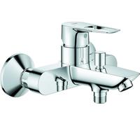 Mitigeur monocommande pour baignoire Grohe BauLoop 23602_1, montage mural, avec limiteur de température, raccords en S, sécurité intrinsèque, chrome, 1 pièce.
