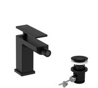 Hansgrohe Mitigeur de bidet Tecturis E 73200670 monocommandé saillie 149 mm avec vidage noir mat