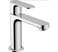Mitigeur monocommande pour lavabo Rebris S 110 de hansgrohe avec garniture d'écoulement à tirette, chrome, 1 pièce.