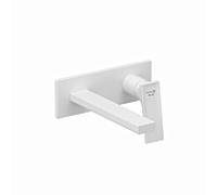 Mitigeur mural 2 trous Kludi 542445375 210 mm, ensemble de finition, blanc mat