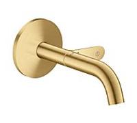 hansgrohe AXOR One mitigeur lavabo 48180250 Encastré pour montage mural Select avec bec 160 mm, aspect or brossé
