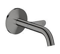 Mitigeur mural encastré Hansgrohe AXOR One mitigeur lavabo 48180330 Select avec bec 160 mm, chrome noir poli