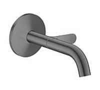 Mitigeur mural encastré Hansgrohe AXOR One mitigeur lavabo 48180340 Select avec bec 160 mm, chrome noir brossé