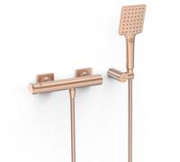 Mitigeur mural pour douche Project Or Rose Mat 24K - TRES 22116701OPM