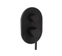MITIGEUR POUR DOUCHE À ENCASTRER AVEC DÉVIATEUR NOIR MAT FASSA