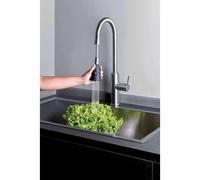 Mitigeur pour évier de cuisine INOX avec douchette bi-jets ALTO PREMIUMS - CRISTINA ONDYNA KX53028