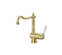 Mitigeur pour évier FARFALLE RETRO Vieux Bronze avec bec orientable - CRISTINA ONDYNA FR13392