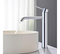 Mitigeur pour lavabo, chromé, pivotant à 360°, pour vasque à poser