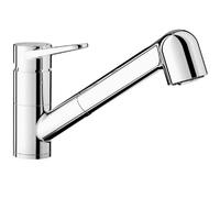Blanco Mitigeur de cuisine Wega‑S II 526416 – chrome, douchette extractible, cartouche céramique