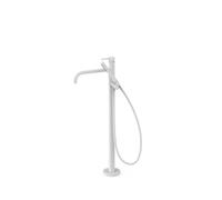 Mitigeur sur pied pour baignoire et douche1 colonne verticale Blanc mat - TRES 26247005BM