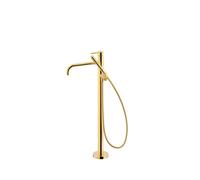Mitigeur sur pied pour baignoire et douche1 colonne verticale Or 24K - TRES 26247005OR