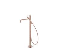 Mitigeur sur pied pour baignoire et douche1 colonne verticale Or Rose Mat 24K - TRES 26247005OPM