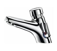 Delabie - Mitigeur temporise pour lavabo TEMPOMIX 2 avec anti-blocage a bouton-poussoir + robinets d arrets droits Ref : 700001