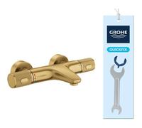 GROHE Mitigeur bain-douche thermostatique 1/2 Precision Feel - Cool Sunrise brossé
