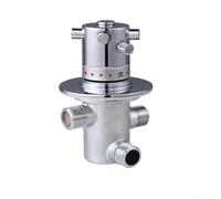 Mitigeur thermostatique en laiton G1/2 avec cartouche chromée avec contrôle de la température pour lavabo, bidet, douche, salle de bain, sécurité et confort