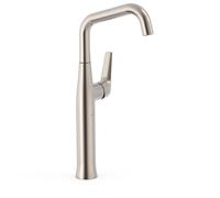 Mitigeur XXL avec manette latérale pour lavabo Acier - TRES 28184701AC