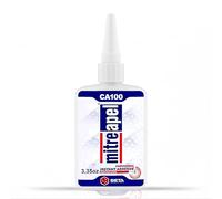 MITREAPEL Colle Cyanoacrylate (CA) Instantanée (100 g) pour Plastique, Métal, Cuir et Céramique - Colle Rapide pour Menuiserie, Modélisme et Travaux du Bois - 1 Pièce