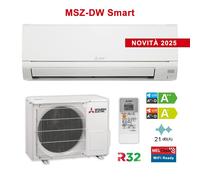 Mitsubishi MSZ-DW25VF + MUZ-DW25VF Climatiseur 9000BTU 2,5 kW Inverter R3