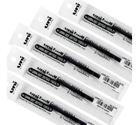 MITSUBISHI PENCIL Recharge pour Roller encre gel Signo 207 UMR87 Pte Moy. 0,7mm Noir, Lot de 5