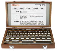 Mitutoyo 516-943-10 Jeu de cales étalons, acier, 1,005-100 mm