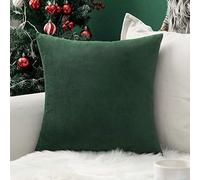 MIULEE Housse de Coussin de en Velours Décoratif Canapé outgeek Home Decor Taie d'oreiller Super Doux Decoration Maison Salon Chambre pour Canapé Clic Clac 65 x65 cm 26"x26",1 Pièce Vert Foncé