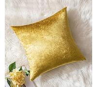 MIULEE Housse de Coussin en Velours Décoratif Canapé Home Decor Taie d'oreiller Super Doux Decoration Maison Salon Chambre pour Canapé Clic Clac 60 x 60 cm 24"x24" 1 pièce d'or