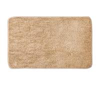 MIULEE Tapis Salle de Bain Tapis Antidérapant Beige 50x80cm | d'Entrée Tapis de Douche Absorbant Tapis Moelleux Microfibre WC Toilette Baignoire Sortie Cuisine Salon Chambre