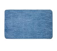 MIULEE Tapis Salle de Bain Tapis Antidérapant Bleu 50x80cm | d'Entrée Tapis de Douche Absorbant Tapis Moelleux Microfibre WC Toilette Baignoire Sortie Cuisine Salon Chambre
