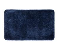 MIULEE Tapis Salle de Bain Tapis Antidérapant Bleu Foncé 50x80cm | d'Entrée Tapis de Douche Absorbant Tapis Moelleux Microfibre WC Toilette Baignoire Sortie Cuisine Salon Chambre