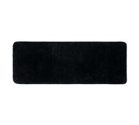 MIULEE Tapis Salle de Bain Tapis Antidérapant Noir 45x120cm | d'Entrée Tapis de Douche Absorbant Tapis Moelleux Microfibre WC Toilette Baignoire Sortie Cuisine Salon Chambre