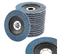 MIVIDE 15 Pcs Disques à Lamelles 125 mm Grain 40, Disque a Lamelle 125mm | Disque de Meulage en Acier, Disque de Décapage pour Enlever Ebavure, Polissage, Rouille, Finition