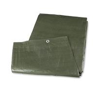 Mivos Bâche de Protection Universelle 3 x 3 m - Vert - Toile 90 g/m² - Imperméable - Bâche de Jardin pour Meubles de Jardin et Bois - Résistant aux Moisissures - avec Oeillets en Aluminium