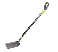Mivos Pelle de Jardin Carrée Professionnelle en Acier au Bore Trempé - Pelle à Creuser Renforcée - Longueur 124 cm - Manche en Acier et Poignée en D - Made in EU