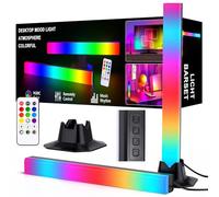 MIWATT 32CM Barre de LED RGB avec synchronisation musicale, Éclairage d'ambiance alimenté par USB, Rétroéclairage pour jeu et télévision à changement de couleur par télécommande