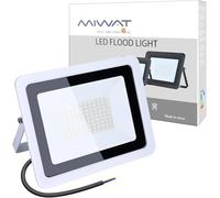 MIWATT Projecteur LED Extérieur 100W Anti-éblouissant 6000K Blanc Froid IP67 Étanche, 7200lm Équivalent d'Halogène pour Jardin Flood Lights