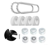Mixabloem Kit de Poulie de Guidage de Courroie d'Impulseur de Rechange pour Nettoyeurs Robotiques Dolphin Comprenant 9995266-R1 9985006-R2 6101611-R4 3884997-R6 Pour M200 M400 M500 DX6