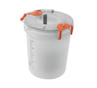Mixeo Set Nettoyage Mélangeur - Seau 30L Gradué + Support 3 Brosses - Nettoyeur Rapide pour Mélangeur à Colle - Fabrication Française