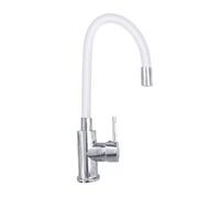 Mixeur Canne Élevé Flexible Robinet Commande Unique Cuisine Blanc 1987-2