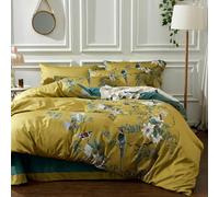 mixinni Parure de lit California King Size en Coton avec Fermeture éclair et Rubans pour Homme et Femme - Ultra Doux, Respirant, Facile d'entretien, California King Size