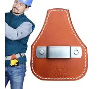 Mixnexorad Porte-mètre à ruban en cuir | Support de rangement pour crochet à clip de poche en cuir - Attaches de ceinture, étui pour ruban à mesurer, accessoires d'outils universels pour plombier