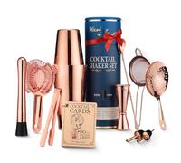 Mixologie & Craft Ensemble shaker Boston lesté - Kit d'accessoires de bar 11 pièces Outils de barman à domicile, passoire, doseur et plus encore - Accessoires pour barman