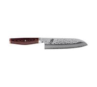MIYABI ARTISAN 6000MCT Santoku 18 cm, Brun, Tranchant lisse