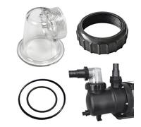 mizikuu Insert Transparent pour Pompe de Circulation de Piscine, Raccord à Vis pour Système de Circulation avec Joints Toriques Couvercle de Pré-filtre pour SPS25 SPS50 SPS75 SPS100