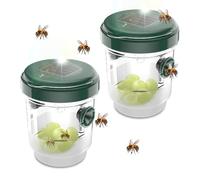 mizikuu Piege Frelon Asiatique, 2 Pièces Piege A Guepes Et Frelons Exterieur À Suspendre solaires Piege A Frelon pour Bouteille Plastique pour Jardin Balcon Piege Moustique, Mouche, Moucheron