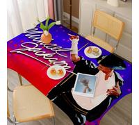 MJ King Of Pop m-michael j-jackkson nappe rectangulaire décor de Table réutilisable imperméable tissu de cuisine décoration de fête de vacances z10