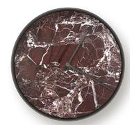 MJ01 Horloge murale Petite Janua Acier brut - Rosso Lepanto - JANUA MJ01 RO ROSSO